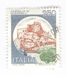 Stamps Italy -  Castillo de Mussomeli