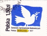 Stamps Poland -  PALOMA DE LA PAZ 