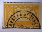 Sellos de America - Venezuela -  Primer Centenario de la Implantación del Sello de Correo -Correos de Venezuela 1858-1958