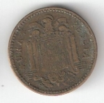 monedas de Europa - Espa�a -  1 pta Franco 1947 (*1953) RC
