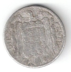monedas del Mundo : Europa : Espa�a :  10 cts pta Franco 1953 Cabellero con lanza RC