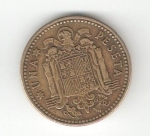 monedas del Mundo : Europa : Espa�a :  1 pta Franco 1966 (*1967) BC