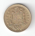 monedas del Mundo : Europa : Espa�a :  1 pta Franco 1966 (*1971) EBC