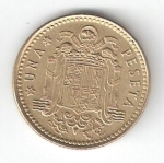 monedas del Mundo : Europa : Espa�a :  1 pta Franco 1966 (*1975) EBC