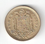monedas del Mundo : Europa : Espa�a :  1 pta Juan Carlos I 1975 (*1978) EBC
