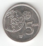 monedas de Europa - Espa�a -  5 ptas Juan Carlos I 1980 (*1980) Mundial de Fútbol EBC