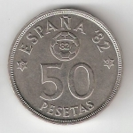 monedas del Mundo : Europa : Espa�a :  50 ptas Juan Carlos I 1980 (*1982) EBC