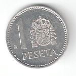 monedas del Mundo : Europa : Espa�a :  1 pta Juan Carlos I 1983 (*M) EBC