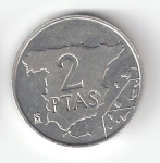 monedas del Mundo : Europa : Espa�a :  2 ptas Juan Carlos I 1984 BC