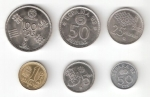 monedas del Mundo : Europa : Espa�a :  Lote 6 monedas Mundial de Fútbol España