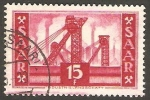 Stamps Germany -  Sarre - 337 - Pozos mineros