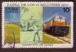 Stamps : America : Cuba :  Zafra de los 10 millones