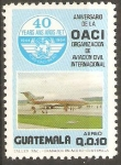 Stamps Guatemala -  40th  ANIVERSARIO  DE  LA  ORGANIZACIÒN  DE  AVIACIÒN  CIVIL  INTERNACIONAL