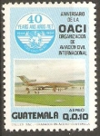 Sellos de America - Guatemala -  40th  ANIVERSARIO  DE  LA  ORGANIZACIÒN  DE  AVIACIÒN  CIVIL  INTERNACIONAL