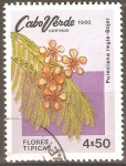Stamps Cape Verde -  FLORES  TÌPICAS.  POINCIANA  REGIA-BOJER.