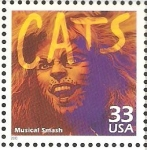Stamps United States -  CELEBRAR  EL  SIGLO.  GATOS  DE  BROADWAY.