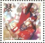 Stamps : America : United_States :  CELEBRAR  EL  SIGLO.  SAN  FRANCISCO  49 ers.