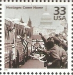 Stamps : America : United_States :  CELEBRAR  EL  SIGLO.  REHENES  EN  IRAN  VUELVEN  A  CASA.