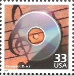 Stamps United States -  CELEBRAR  EL  SIGLO.   DISCO  COMPACTO.