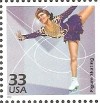 Stamps United States -  CELEBRAR  EL  SIGLO.   PATINAJE  ARTÌSTICO.