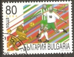 Stamps Bulgaria -  CAMPEONATO  MUNDIAL  FRANCIA  1998.  LEÒN  MASCOTA  Y  VARIOS  ESTILOS  DE  JUEGO.