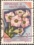 Stamps Burkina Faso -  FLORES.  NICOTIANA  TABACUM.