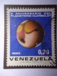 Sellos de America - Venezuela -  X Aniversario del Planetrio Humboldt - Marte.