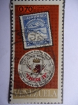 Stamps Venezuela -   Exfilca 70-Segunda Exposición Filatélica Interamericana. Sello dentro de otro sello