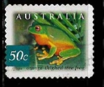 Sellos de Oceania - Australia -  orange thighed tree frog