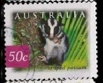 Stamps Australia -  zarigüeya rayada