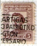 Sellos de America - Uruguay -  5 José Gervasio Artigas