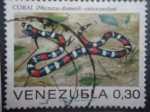 Sellos de America - Venezuela -  Coral - Micrurus Dumerili Carinicaudus.