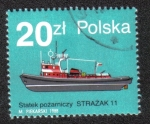 Stamps Poland -  Nave de Bomberos 11