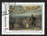 Stamps : Europe : Bulgaria :  Han Asparuh en la empresa en el camino hacia el Danubio