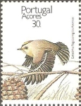 Stamps : Europe : Portugal :  AVES.  REYEZUELO  EN  PLENO  VUELO.