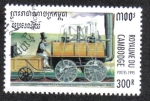 Stamps : Asia : Cambodia :  Lafayette ferrocaril Baltimore-Ohio 1837