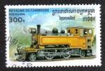 Stamps : Asia : Cambodia :  Locomotora 1930