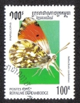 Stamps Cambodia -  Anthocharis Cardamines