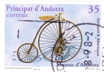 Sellos de Europa - Andorra -  MUSEUS D'ANDORRA- velocípedo Kangardo-1878