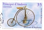 Sellos de Europa - Andorra -  MUSEUS D'ANDORRA- velocípedo Kangardo-1878