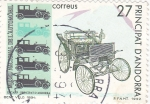 Sellos de Europa - Andorra -  MUSEU NACIONAL DE L'AUTOMOBIL- Benz Velo 1894