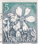 Stamps Andorra -  NARCISSUS POETICUS