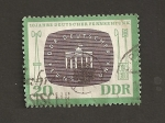Stamps Germany -  10 Aniv. de la TV Alemania del Este