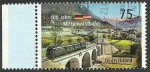 Stamps Germany -  Puente y tren