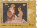 Stamps Argentina -  NAVIDAD- María y José