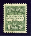 Stamps Spain -  Barcelona. Exposición Internacional de Barcelona