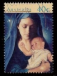 Stamps Australia -  VIRGEN CON NIÑO