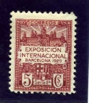 Stamps Spain -  Barcelona. Exposición Internacional de Barcelona