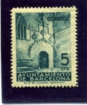 Stamps Spain -  Puerta Gotica del Ayuntamiento