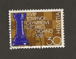 Stamps Switzerland -  XVIII Torneo Olímpico Ajedrez en Lugano